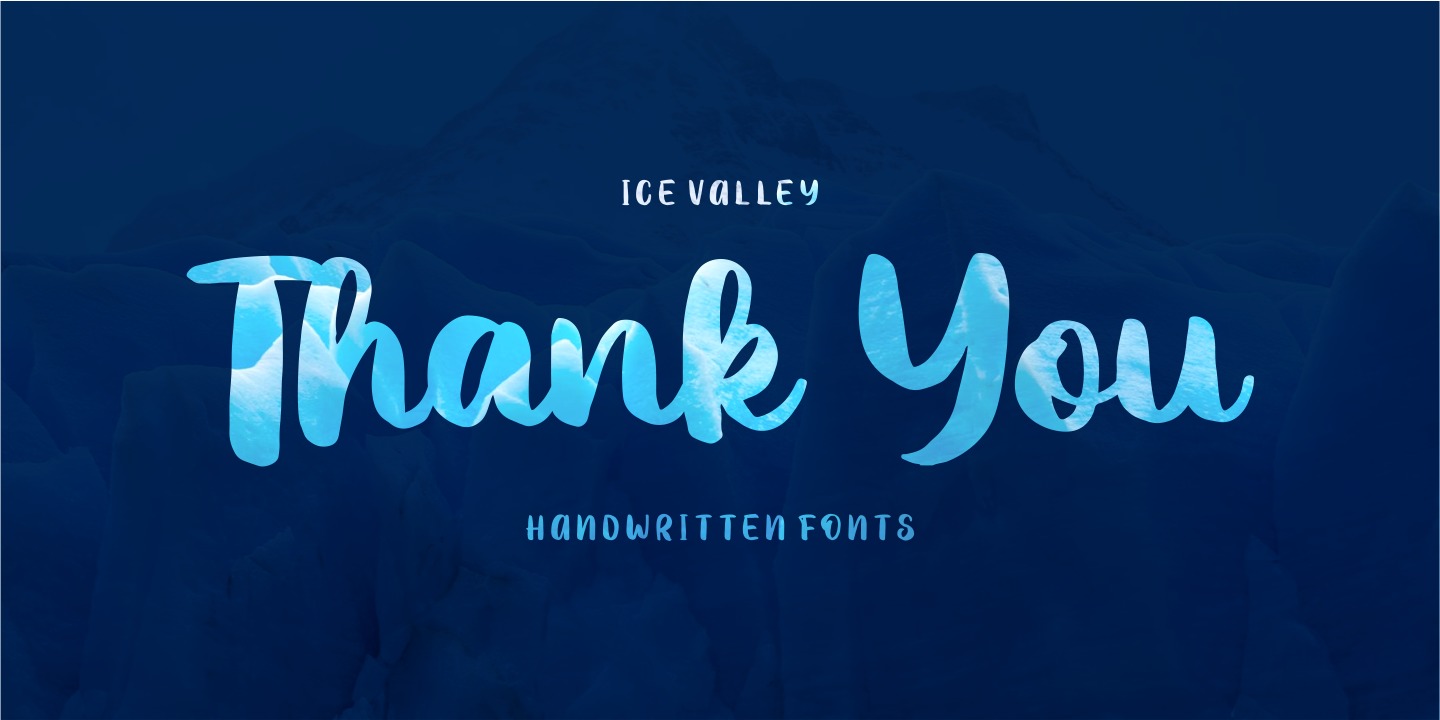 Example font Ice Valley #2